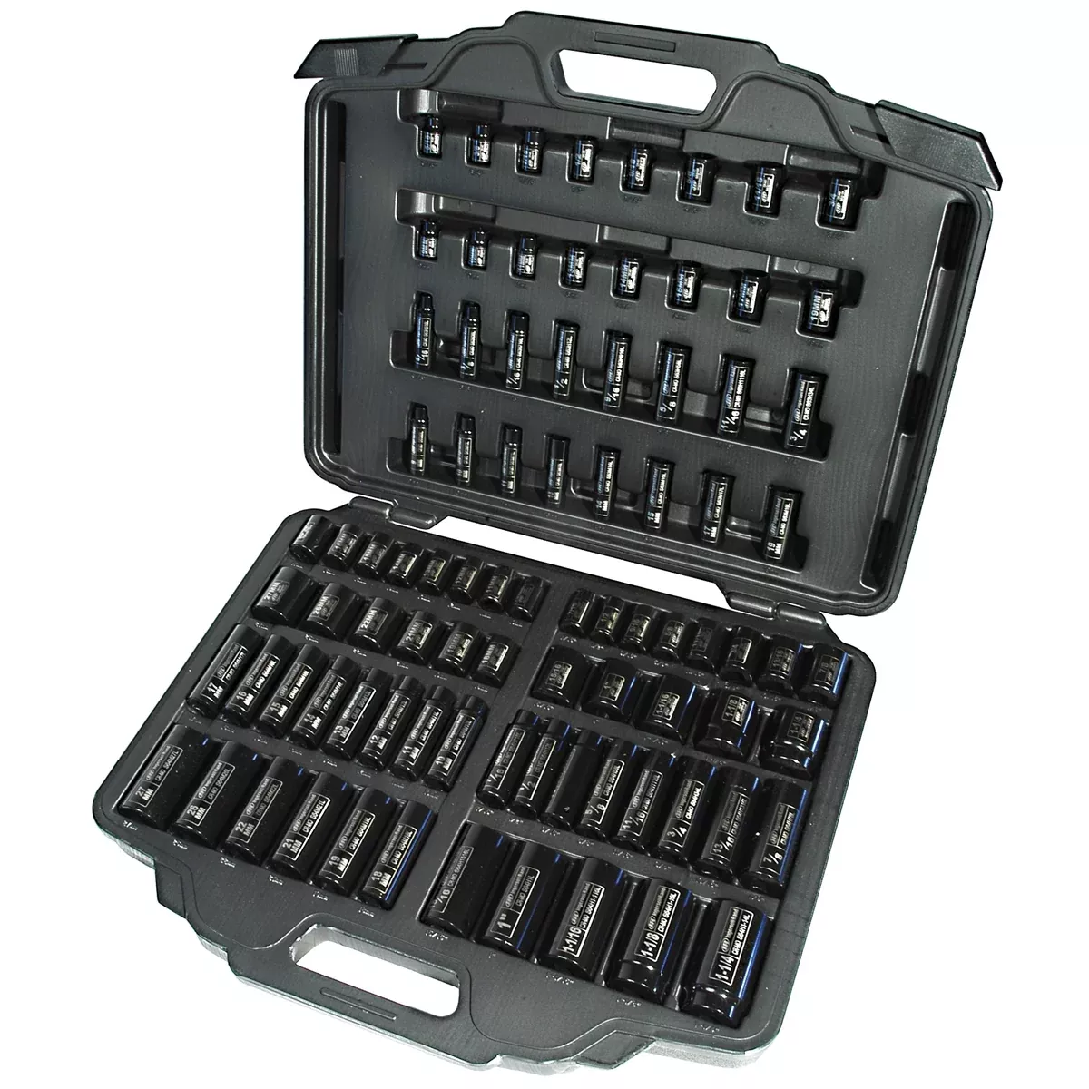 3/8" & 1/2" SAE/Metric Impact Socket Set, 86 Piece IRTSK34C86N Ingersoll Rand