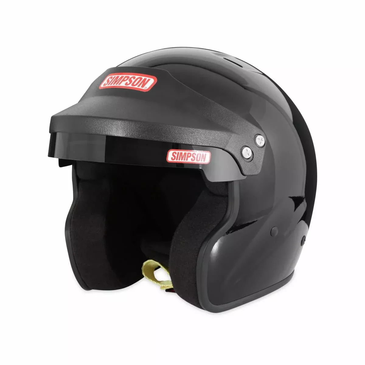 Simpson Racing Cruiser 2.0 Motorcycle/Race Helmet Black- XL - DOT/SNELL