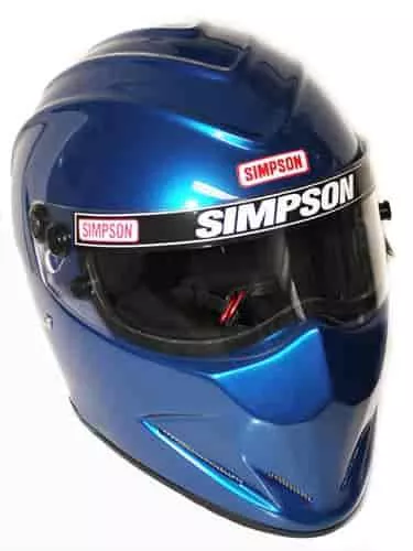 Simpson Racing DiamondBack Motorcycle/Race Helmet Blue - 7 3/4 - DOT/SNELL