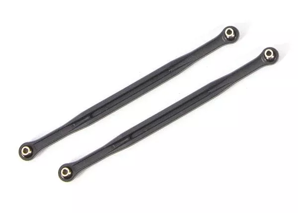 Traxxas Toe links, 202.5mm (187.5mm center to center) (black) (2) (for use with #7895 X-Maxx WideMaxx suspension kit) (7897)